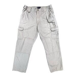 5.11 Tactical Pants Men's 36x32 Tan Khaki Utility Cargo Work Wear Canvas 74251